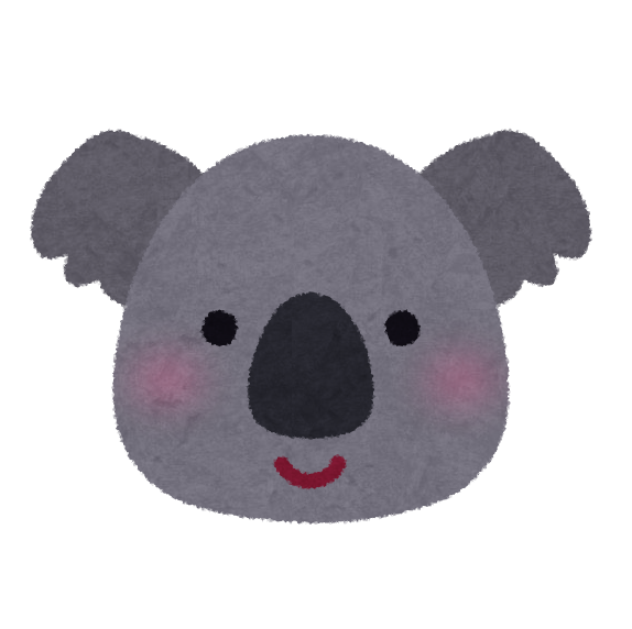 コアラの顔